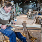 James Crombie in his workshop 2018